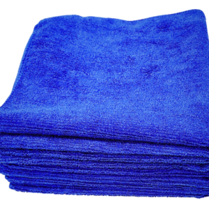 Microfiber Cleaning Cloth Blue 250 GSM (40×40 cm, 47 Gram) – Pack of 10