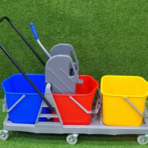 Wringer Trolley 3 Bucket (60 Liter)